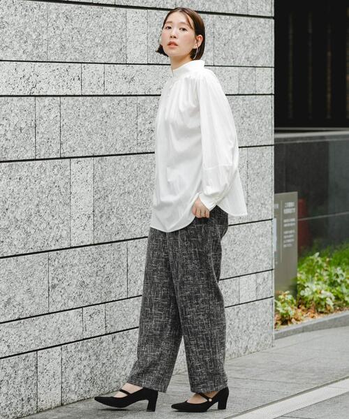 F by ROSSO（エフバイロッソ）の「F by ROSSO　ハイネック2WAYブラウス（シャツ/ブラウス・レディース・オフホワイト/ブラック・FREE）」の8枚目の写真