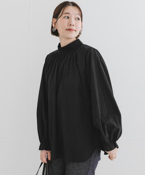 F by ROSSO（エフバイロッソ）の「F by ROSSO　ハイネック2WAYブラウス（シャツ/ブラウス・レディース・オフホワイト/ブラック・FREE）」の11枚目の写真