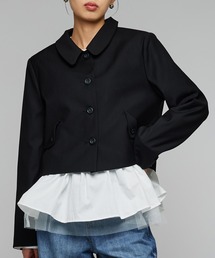 Narcissus | ラウンドカラージャケット/ショートジャケット/レトロ(テーラードジャケット)