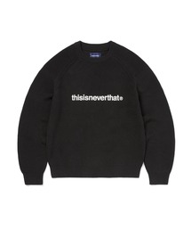 thisisneverthat(fBXCYlo[Ubg)T-Logo Knit Sweater(jbg/Z[^[)