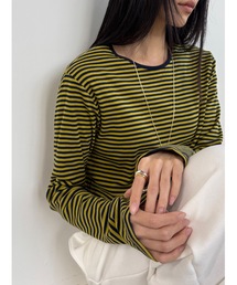 Didot.showroom（ディドット ショールーム）の「マルチカラーボーダーロンT（Tシャツ/カットソー）」