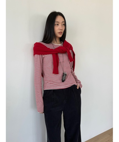 マルチカラーボーダーロンT（Tシャツ/カットソー）｜Didot.showroom