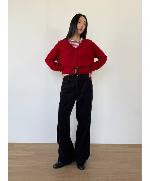 Didot.showroom（ディドット ショールーム）の「マルチカラーボーダーロンT（Tシャツ/カットソー・レディース・レッド/グレー/ブラック/オリーブ/アイボリー・FREE）」の17枚目の写真