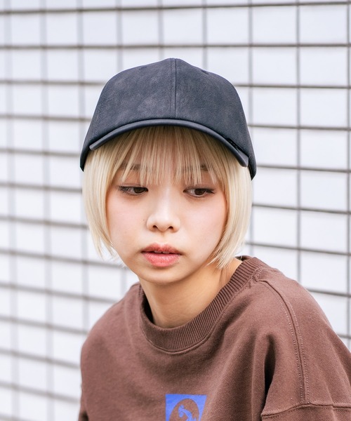 Lee（リー）の「【LEE/リー】フェイクレザーローキャップ（キャップ・メンズ・ブラック/ブラウン・FREE）」の3枚目の写真