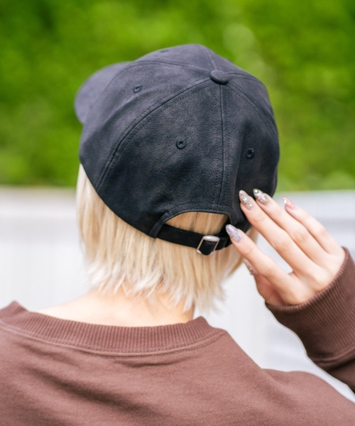 Lee（リー）の「【LEE/リー】フェイクレザーローキャップ（キャップ・メンズ・ブラック/ブラウン・FREE）」の8枚目の写真