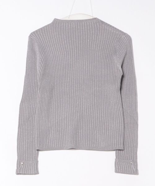 12Twelve Agenda（トゥエルブ　アジェンダ）の「ハイネックラメリブニットプルオーバー（ニット/セーター・レディース・ブラウン/ライトグレー/ミント/オフホワイト・M）」の3枚目の写真