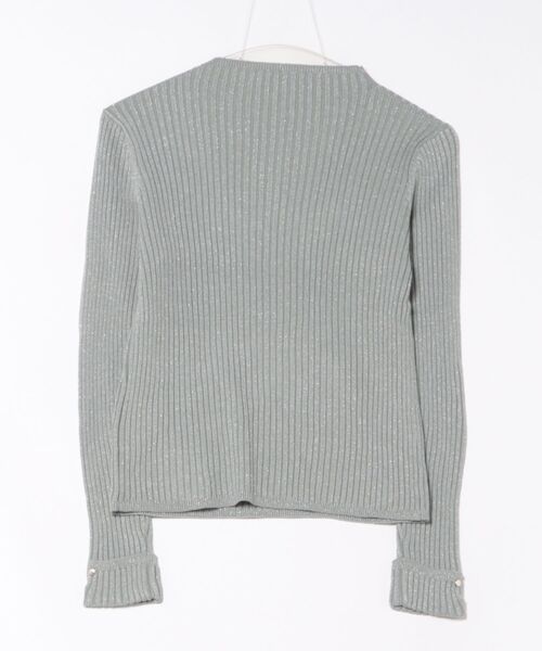 12Twelve Agenda（トゥエルブ　アジェンダ）の「ハイネックラメリブニットプルオーバー（ニット/セーター・レディース・ブラウン/ライトグレー/ミント/オフホワイト・M）」の13枚目の写真