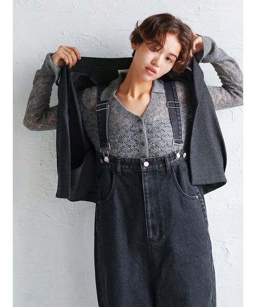FIKA.(フィーカ)の「Wool-like tailored vest(その他アウター・レディース・ブラウン/チャコール・MEDIUM)」の15枚目の写真