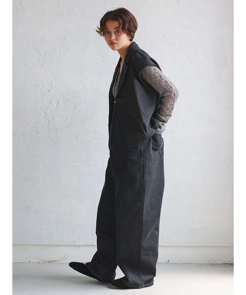 FIKA.(フィーカ)の「Wool-like tailored vest(その他アウター・レディース・ブラウン/チャコール・MEDIUM)」の16枚目の写真