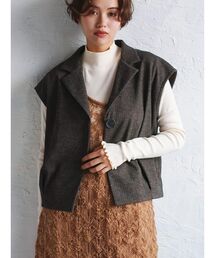 FIKA.（フィーカ）の「Wool-like tailored vest（その他アウター）」