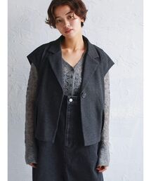 FIKA.（フィーカ）の「Wool-like tailored vest（その他アウター）」