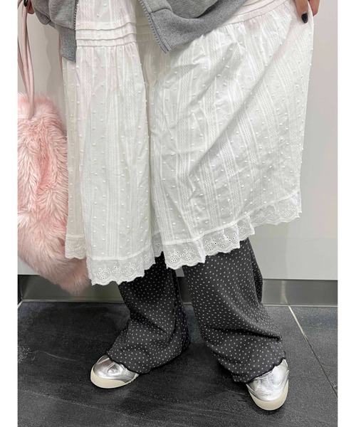 WC(ダブル シー)の「スターメロウイージーパンツ(その他パンツ・レディース・チャコールグレー/ホワイト・FREE)」の12枚目の写真