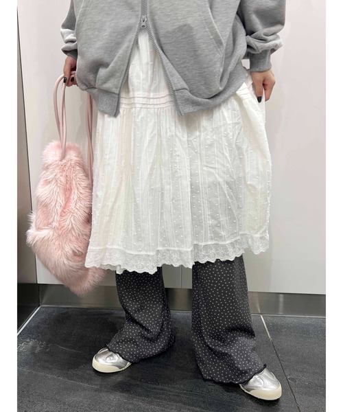 WC(ダブル シー)の「スターメロウイージーパンツ(その他パンツ・レディース・チャコールグレー/ホワイト・FREE)」の14枚目の写真