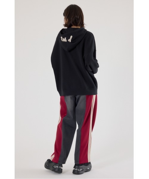 RODEO CROWNS WIDE BOWL（ロデオクラウンズワイドボウル）の「Uth FSジップパーカー（パーカー・レディース・カーキ/ブラウン/ブラック/グレー×ホワイト・FREE）」の14枚目の写真