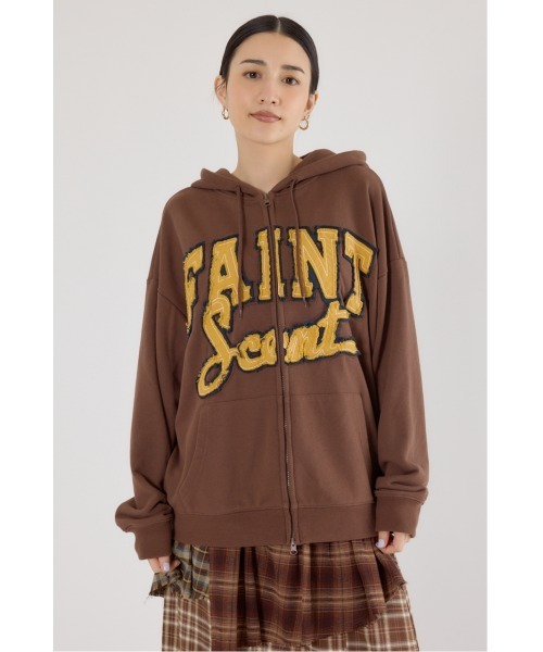 RODEO CROWNS WIDE BOWL（ロデオクラウンズワイドボウル）の「Uth FSジップパーカー（パーカー・レディース・カーキ/ブラウン/ブラック/グレー×ホワイト・FREE）」の15枚目の写真