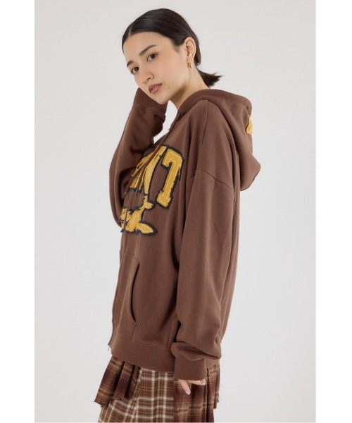 RODEO CROWNS WIDE BOWL（ロデオクラウンズワイドボウル）の「Uth FSジップパーカー（パーカー・レディース・カーキ/ブラウン/ブラック/グレー×ホワイト・FREE）」の16枚目の写真