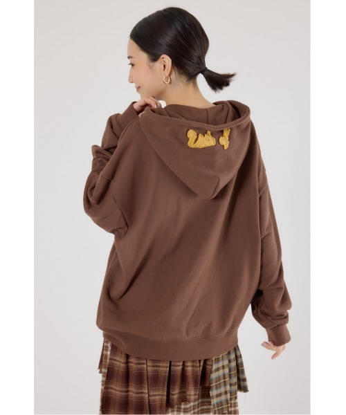 RODEO CROWNS WIDE BOWL（ロデオクラウンズワイドボウル）の「Uth FSジップパーカー（パーカー・レディース・カーキ/ブラウン/ブラック/グレー×ホワイト・FREE）」の17枚目の写真