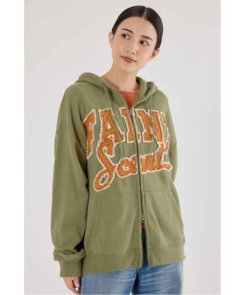 RODEO CROWNS WIDE BOWL（ロデオクラウンズワイドボウル）の「Uth FSジップパーカー（パーカー・レディース・カーキ/ブラウン/ブラック/グレー×ホワイト・FREE）」の20枚目の写真