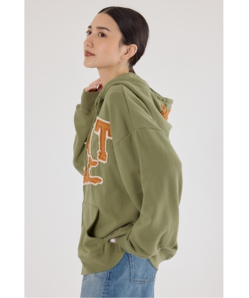 RODEO CROWNS WIDE BOWL（ロデオクラウンズワイドボウル）の「Uth FSジップパーカー（パーカー・レディース・カーキ/ブラウン/ブラック/グレー×ホワイト・FREE）」の21枚目の写真