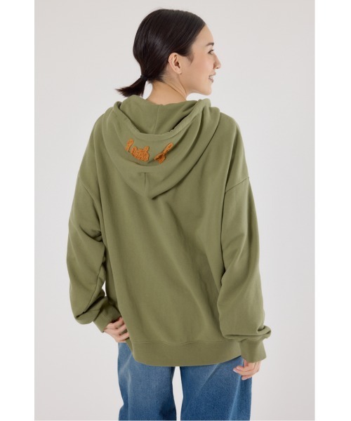 RODEO CROWNS WIDE BOWL（ロデオクラウンズワイドボウル）の「Uth FSジップパーカー（パーカー・レディース・カーキ/ブラウン/ブラック/グレー×ホワイト・FREE）」の22枚目の写真