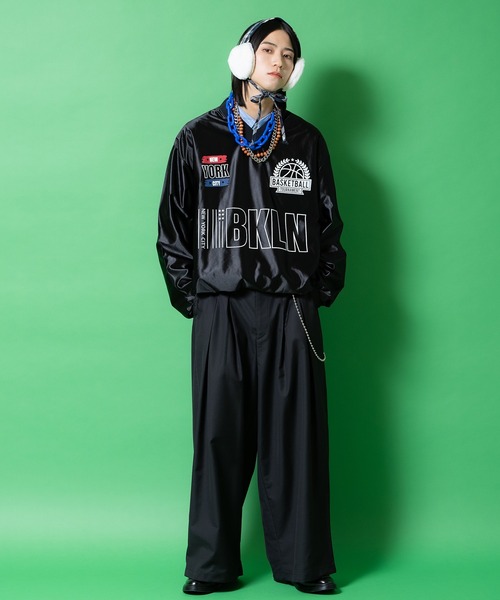 a.p.o.v.（エーピーオービー）の「a.p.o.v. ドローコードヘムオーバーサイズバスケットウォームアップゲームシャツ（Tシャツ/カットソー・メンズ・パープル/ホワイト/ブラック・ONESIZE）」の7枚目の写真