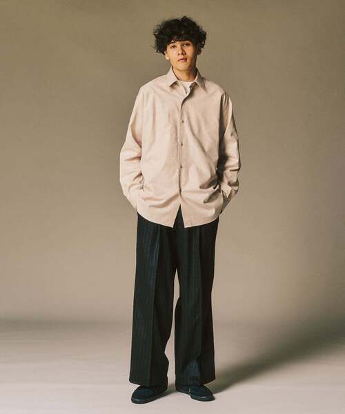 417 EDIFICE(フォーワンセブンエディフィス)の「【SIDOGRAS / シドグラス】LE JAPON Akita フランネルシャツ(シャツ/ブラウス・メンズ・アイボリー/チョコ/ブラウン系その他/ブラウン/ウッド/ブルー系その他・SMALL/MEDIUM/LARGE)」の7枚目の写真