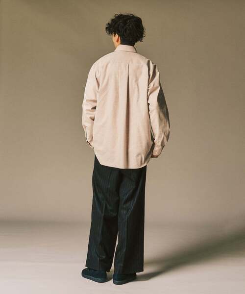 417 EDIFICE(フォーワンセブンエディフィス)の「【SIDOGRAS / シドグラス】LE JAPON Akita フランネルシャツ(シャツ/ブラウス・メンズ・アイボリー/チョコ/ブラウン系その他/ブラウン/ウッド/ブルー系その他・SMALL/MEDIUM/LARGE)」の15枚目の写真