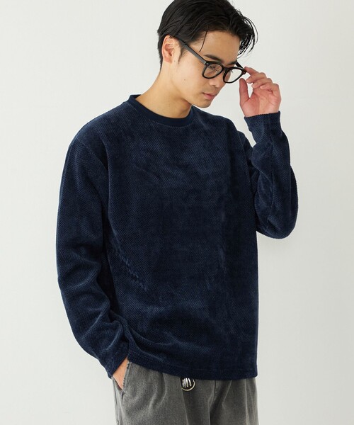 SHIPS Colors(シップス カラーズ)の「SHIPS Colors:カノコ モール ロンT(Tシャツ/カットソー・メンズ・ライトグレー/ベージュ/ネイビー・LARGE/X-LARGE/MEDIUM)」の3枚目の写真