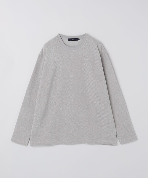 SHIPS Colors(シップス カラーズ)の「SHIPS Colors:カノコ モール ロンT(Tシャツ/カットソー・メンズ・ライトグレー/ベージュ/ネイビー・LARGE/X-LARGE/MEDIUM)」の14枚目の写真