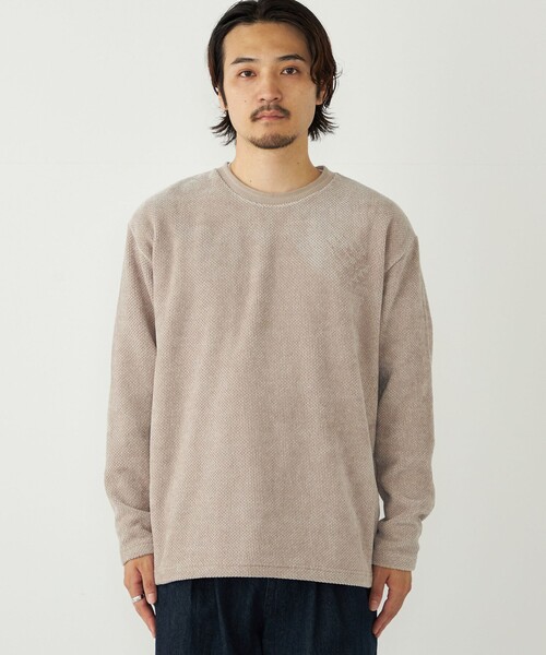 SHIPS Colors(シップス カラーズ)の「SHIPS Colors:カノコ モール ロンT(Tシャツ/カットソー・メンズ・ライトグレー/ベージュ/ネイビー・LARGE/X-LARGE/MEDIUM)」の22枚目の写真