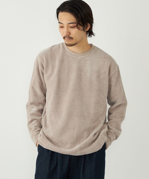 SHIPS Colors(シップス カラーズ)の「SHIPS Colors:カノコ モール ロンT(Tシャツ/カットソー・メンズ・ライトグレー/ベージュ/ネイビー・LARGE/X-LARGE/MEDIUM)」の5枚目の写真