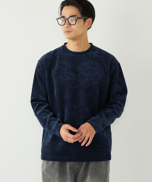 SHIPS Colors(シップス カラーズ)の「SHIPS Colors:カノコ モール ロンT(Tシャツ/カットソー・メンズ・ライトグレー/ベージュ/ネイビー・LARGE/X-LARGE/MEDIUM)」の9枚目の写真