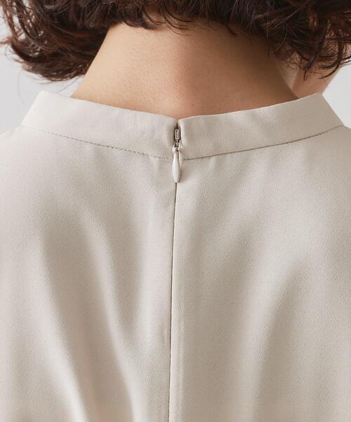 OPAQUE.CLIP（オペークドットクリップ）の「≪通勤・セレモニー対応≫ジョーゼットプリーツワンピース【洗濯機OK】（ワンピース・レディース・ライトベージュ/ネイビー・42/40/38/36）」の15枚目の写真