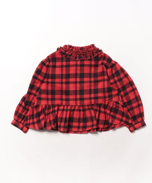 LOWRYS FARM（ローリーズファーム）の「INDIA IS BEAUTIFULチェックブラウス　598227（シャツ/ブラウス・キッズ・レッド/ブルー・120cm/150cm/110cm/140cm/130cm）」の17枚目の写真