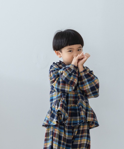 INDIA IS BEAUTIFULチェックブラウス 598227（シャツ/ブラウス