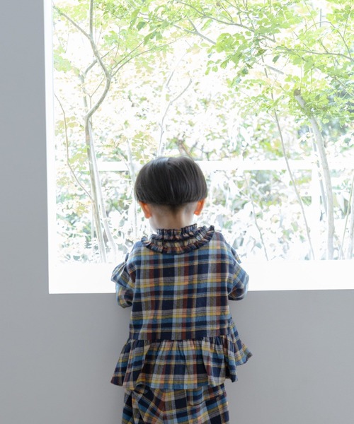 INDIA IS BEAUTIFULチェックブラウス 598227（シャツ/ブラウス