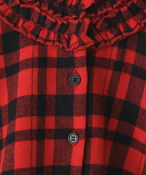 LOWRYS FARM（ローリーズファーム）の「INDIA IS BEAUTIFULチェックブラウス　598227（シャツ/ブラウス・キッズ・レッド/ブルー・120cm/150cm/110cm/140cm/130cm）」の10枚目の写真