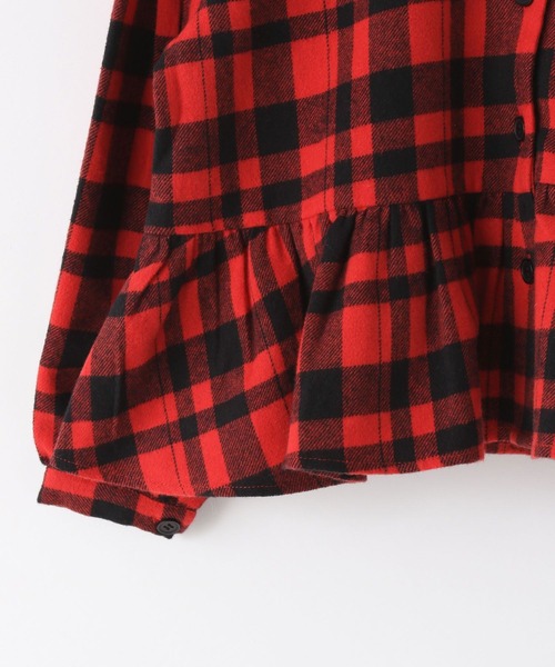 LOWRYS FARM（ローリーズファーム）の「INDIA IS BEAUTIFULチェックブラウス　598227（シャツ/ブラウス・キッズ・レッド/ブルー・120cm/150cm/110cm/140cm/130cm）」の12枚目の写真