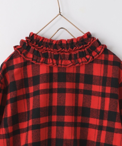 LOWRYS FARM（ローリーズファーム）の「INDIA IS BEAUTIFULチェックブラウス　598227（シャツ/ブラウス・キッズ・レッド/ブルー・120cm/150cm/110cm/140cm/130cm）」の14枚目の写真