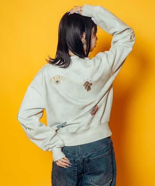 Subciety(サブサエティ)の「【WOMEN】Memorial sweat(スウェット・レディース・オフホワイト/ブラック・FREE)」の8枚目の写真