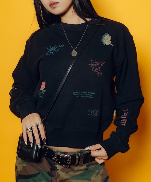Subciety(サブサエティ)の「【WOMEN】Memorial sweat(スウェット・レディース・オフホワイト/ブラック・FREE)」の5枚目の写真