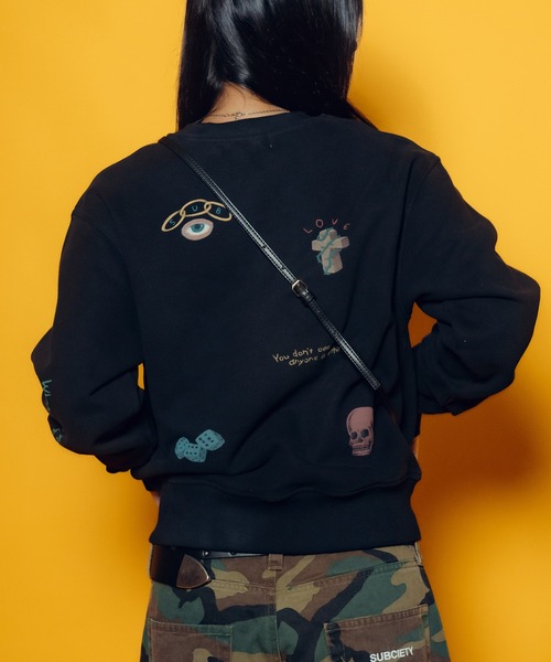 Subciety(サブサエティ)の「【WOMEN】Memorial sweat(スウェット・レディース・オフホワイト/ブラック・FREE)」の6枚目の写真