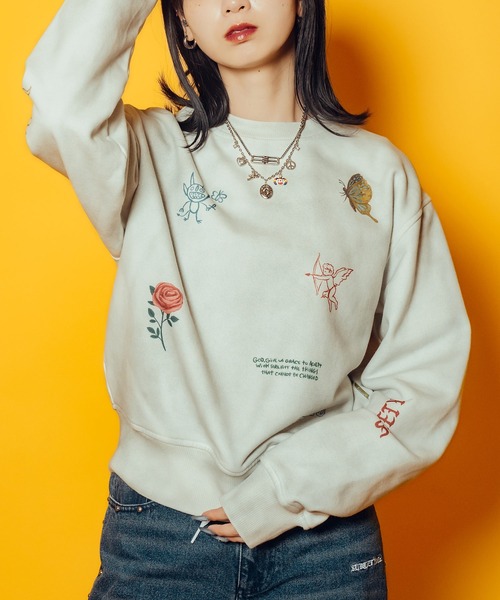 Subciety(サブサエティ)の「【WOMEN】Memorial sweat(スウェット・レディース・オフホワイト/ブラック・FREE)」の9枚目の写真