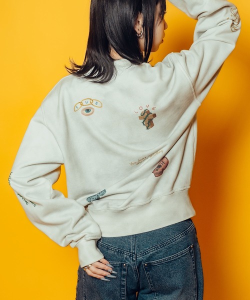 Subciety(サブサエティ)の「【WOMEN】Memorial sweat(スウェット・レディース・オフホワイト/ブラック・FREE)」の10枚目の写真