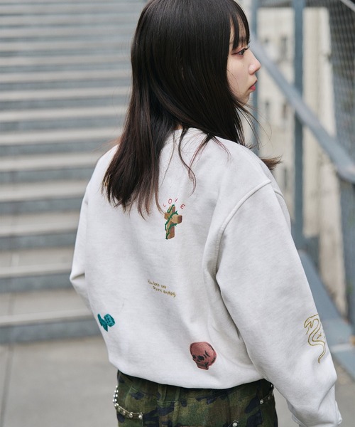 Subciety(サブサエティ)の「【WOMEN】Memorial sweat(スウェット・レディース・オフホワイト/ブラック・FREE)」の15枚目の写真