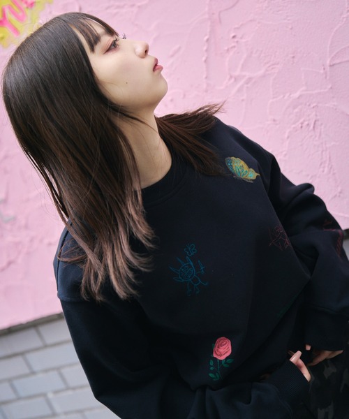 Subciety(サブサエティ)の「【WOMEN】Memorial sweat(スウェット・レディース・オフホワイト/ブラック・FREE)」の22枚目の写真