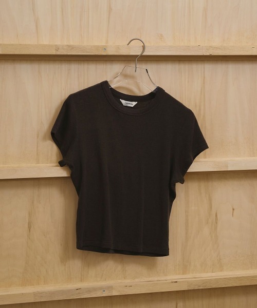 TODAYFUL(トゥデイフル)の「TODAYFUL Compact Smooth T-shirts コンパクトスムースTシャツ/12610617(Tシャツ/カットソー・レディース・キナリ/チョコ/ベビーピンク/グレー・ONE SIZE)」の3枚目の写真