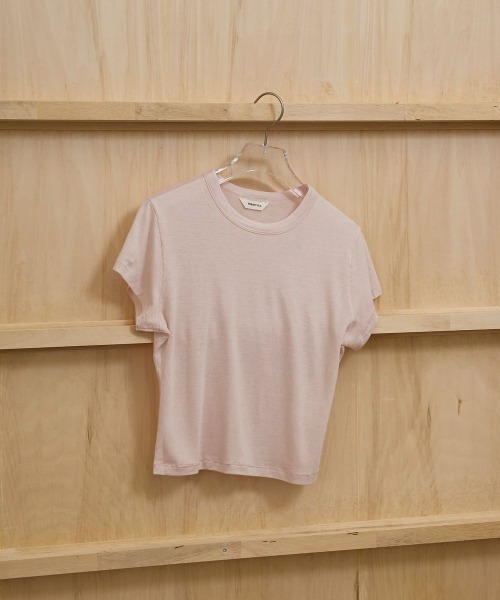 TODAYFUL(トゥデイフル)の「TODAYFUL Compact Smooth T-shirts コンパクトスムースTシャツ/12610617(Tシャツ/カットソー・レディース・キナリ/チョコ/ベビーピンク/グレー・ONE SIZE)」の15枚目の写真