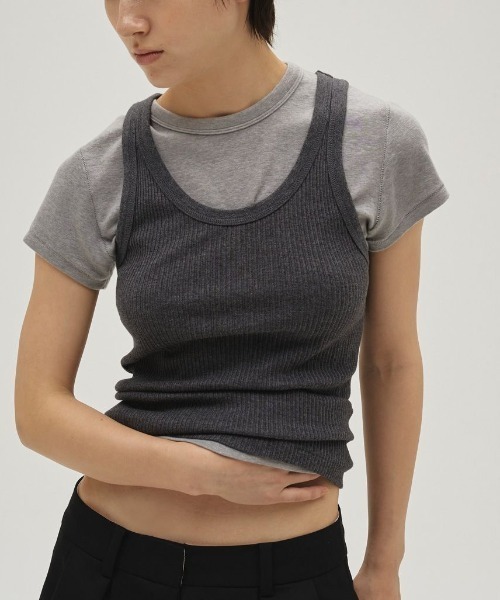 TODAYFUL(トゥデイフル)の「TODAYFUL Compact Smooth T-shirts コンパクトスムースTシャツ/12610617(Tシャツ/カットソー・レディース・キナリ/チョコ/ベビーピンク/グレー・ONE SIZE)」の9枚目の写真