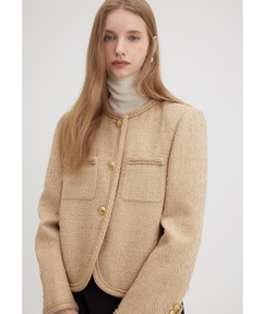 Tweed ブレザー 1（ノーカラージャケット）｜Deuxieme Classe